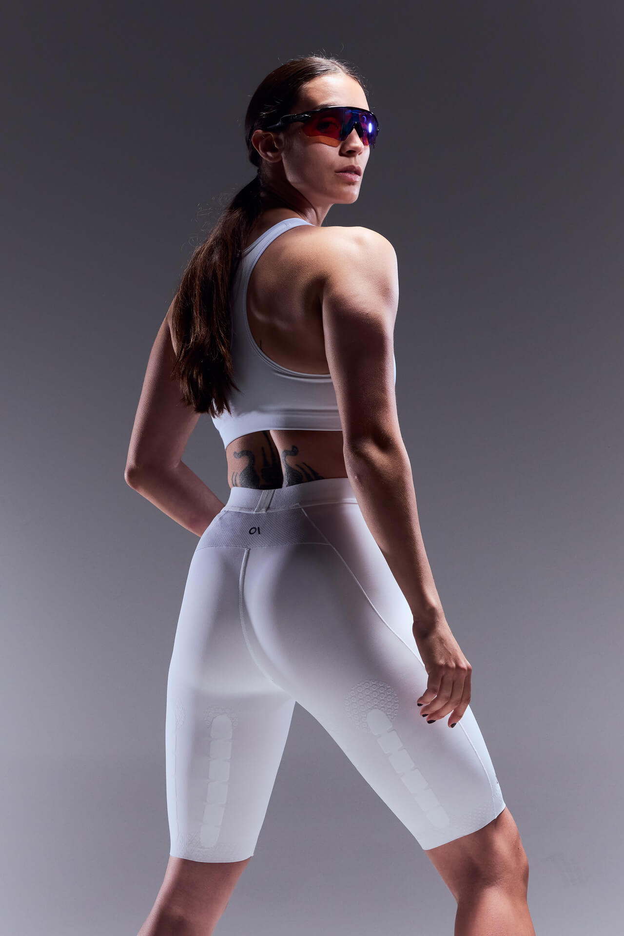 Over-Above-women-white-half-tights-sports-bra
